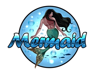 Mermaid logo design by DreamLogoDesign