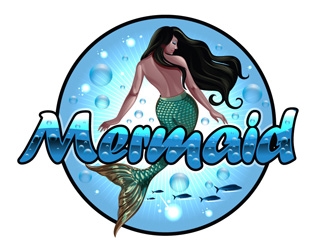Mermaid logo design by DreamLogoDesign
