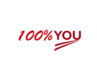 100% YOU  logo design by rdbentar