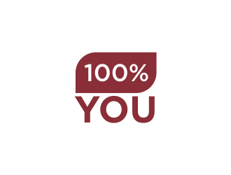 100% YOU  logo design by afra_art