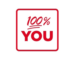100% YOU  logo design by cybil