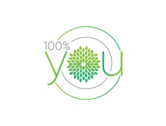 100% YOU  logo design by Erasedink