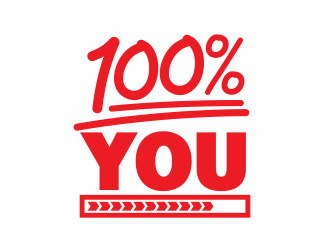 100% YOU  logo design by agus