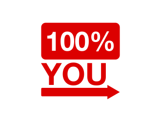 100% YOU  logo design by done