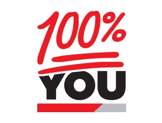 100% YOU  logo design by Manolo