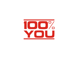 100% YOU  logo design by Barkah