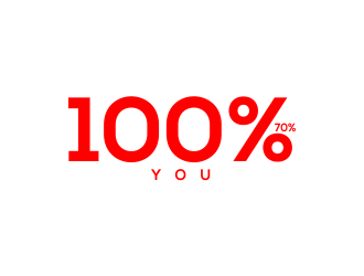 100% YOU  logo design by MUNAROH