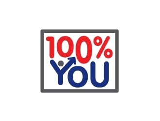 100% YOU  logo design by Foxcody
