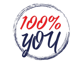 100% YOU  logo design by mop3d