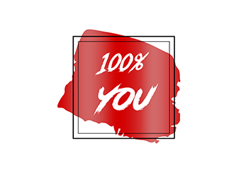 100% YOU  logo design by 3Dlogos