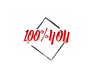 100% YOU  logo design by 3Dlogos