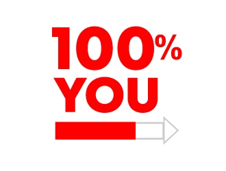 100% YOU  logo design by Suvendu