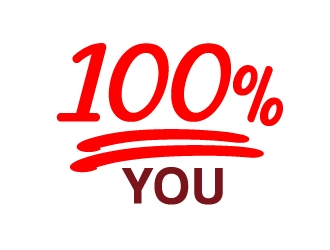 100% YOU  logo design by Suvendu