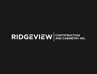Ridgeview Contstruction and Cabinetry Inc. logo design by alby