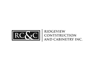 Ridgeview Contstruction and Cabinetry Inc. logo design by alby