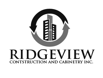 Ridgeview Contstruction and Cabinetry Inc. logo design by shravya