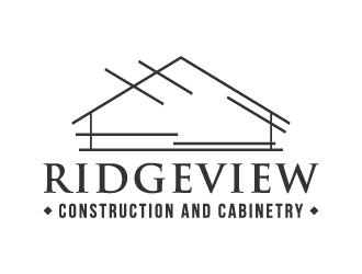 Ridgeview Contstruction and Cabinetry Inc. logo design by akilis13