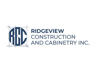 Ridgeview Contstruction and Cabinetry Inc. logo design by akilis13