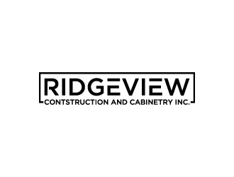 Ridgeview Contstruction and Cabinetry Inc. logo design by dibyo