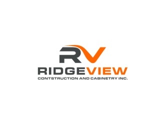 Ridgeview Contstruction and Cabinetry Inc. logo design by bricton