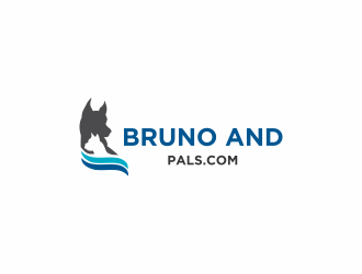 Bruno and pals.com logo design by santrie