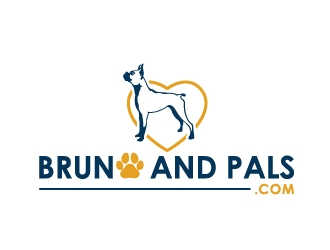Bruno and pals.com logo design by cybil