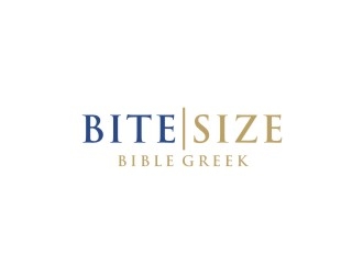 Bite Size Bible Greek logo design by bricton