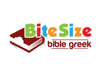 Bite Size Bible Greek logo design by MAXR