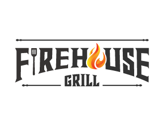 Firehouse Grill logo design by grea8design