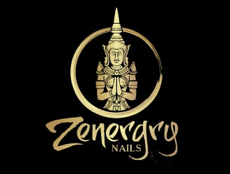 Zenergry Nails  logo design by REDCROW