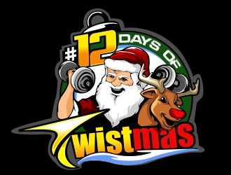 #12DaysOfTwistmas logo design by veron