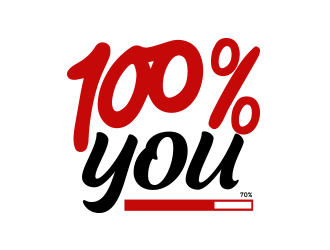 100% YOU  logo design by keylogo