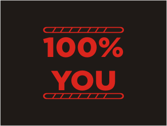 100% YOU  logo design by bunda_shaquilla