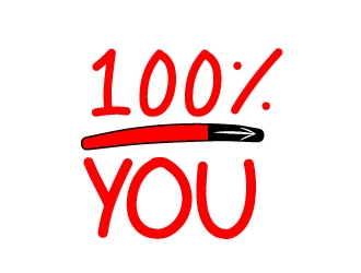100% YOU  logo design by ElonStark