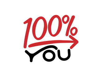 100% YOU  logo design by gcreatives