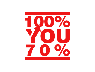 100% YOU  logo design by Kanya