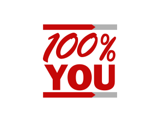 100% YOU  logo design by keylogo