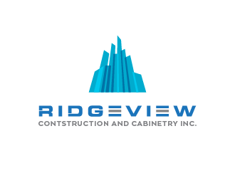 Ridgeview Contstruction and Cabinetry Inc. logo design by PRN123