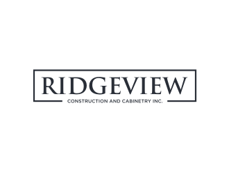 Ridgeview Contstruction and Cabinetry Inc. logo design by scolessi