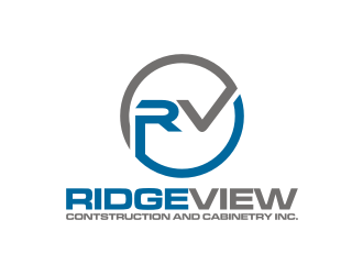 Ridgeview Contstruction and Cabinetry Inc. logo design by rief