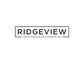Ridgeview Contstruction and Cabinetry Inc. logo design by jancok