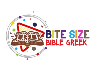 Bite Size Bible Greek logo design by DreamLogoDesign