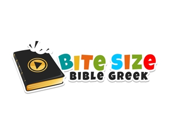 Bite Size Bible Greek logo design by DreamLogoDesign