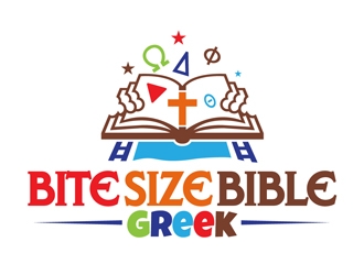 Bite Size Bible Greek logo design by DreamLogoDesign