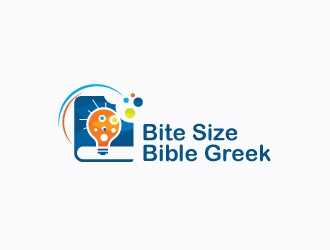 Bite Size Bible Greek logo design by Suvendu
