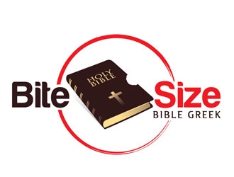 Bite Size Bible Greek logo design by shere