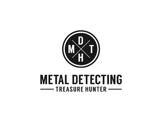 Metal Detecting Treasure Hunter logo design by alby