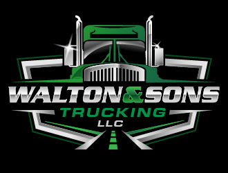 Walton & Sons Trucking LLC logo design by THOR_