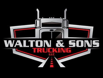Walton & Sons Trucking LLC logo design by shere