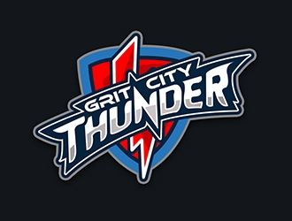 Grit City Thunder logo design by XyloParadise